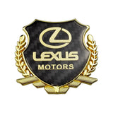 Lexus Metal Carbon Fiber Car Rear Sticker Shield Trunk Emblem Badge Decal