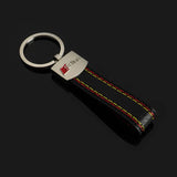 Audi RS Sline PU Leather Car Keychain