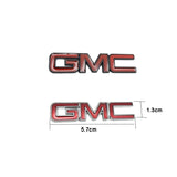 2PCS Trunk Sticker Metal Red Emblem Badge for GMC Logo Sierra Canyon Yukon Envoy Safari Savana Terrain Acadia Car Accessories