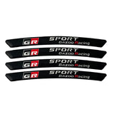 4pcs/set 9cm GR Sport GR Toyota Racing Aluminum Alloy Car Wheel Rim Tyre Sticker