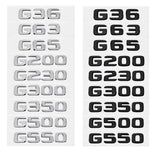 Mercedes Benz G36 G63 G65 G200 G230 G300 G350 G500 G550 ABS Car Rear Sticker