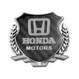 Honda Metal Carbon Fiber Car Rear Sticker Shield Trunk Emblem Badge Decal