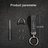 Lincoln Logo Metal Suede Car KeyChain