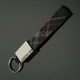 Mercedes Benz AMG Metal Oxford Webbing Car Logo Keyring Pandant Auto Key Chain Holder