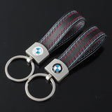 BMW Logo PU Leather Car Keychain Keyring
