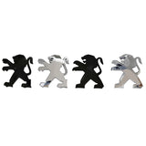 7.7x8.1cm Peugeot Lion Logo ABS Car Front Sticker Decal Trunk Emblem Badge