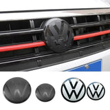 2PCS Car Front Emblem for Volkswagen VW Golf Sportsvan Sagitar MAGOTAN B6 B7 B8 T-ROC T-CROSS Caddy TAYRON Variant Rear Trunk Badge