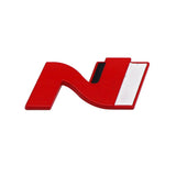 Hyundai N Logo Metal Car Rear Sticker Trunk Emblem Badge Decal