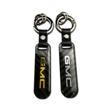 GMC Carbon Fiber Car Logo Keychain Keyring