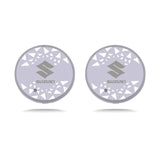 2pcs Suzuki Logo Car Water Coasters 7-color LED Light Cup Mat Holder