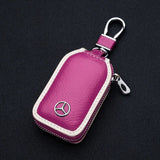 Mercedes Benz Cowhide Car Key Wallet Car Key Bag Cover Case