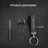 Mercedes Benz Logo Metal Suede Car KeyChain