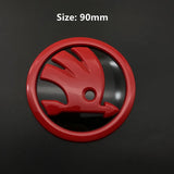 80mm 90mm ABS Skoda Car Front Hood Sticker Rear Emblem Badge Decal