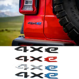 Jeep 4XE Logo ABS Car Body Side Sticker Decal Rear Emblem Badge