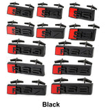 Audi S3 S4 S5 S6 S7 S8 RS3 RS4 RS5 RS6 RS7 RS8 Logo ABS Car Front Grille Emblem Badge