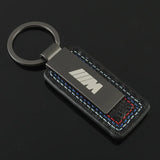 BMW M Power M3 M5 Suede Car Keyring Metal Key Chain Holder Pendant