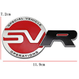 Land Rover SVR Logo Metal Car Front Grille Emblem Badge Rear Sticker Decal