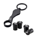 4pcs/set GMC Logo Car Air Valve Stem Caps Auto Tyre Valve Covers with Wrench