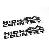 Chevrolet HIGH COUNTRY Logo ABS Car Trunk Sticker Decal Auto Body Side Emblem Badge
