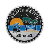Jeep 4X4 Round Alloy Car Body Side Emblem Badge Rear Sticker Decal