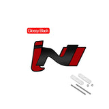 Hyundai iN Logo Metal Car Front Grille Emblem Badge Rear Sticker Decal