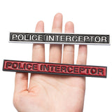 Ford Police Interceptor Metal Car Rear Sticker Auto Body Side Emblem Badge Decal