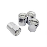 4PCS Mercedes Benz AMG Car Tire Valve Covers Caps