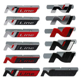 Hyundai N LINE Logo Metal Car Front Hood Grille Emblem Badge Decal