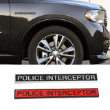 Dodge Police Interceptor Logo Metal Car Sticker Emblem Badge Decal