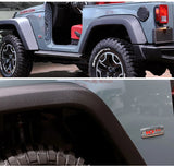 Jeep Rubicon 10th Anniversary Metal Car Body Side Sticker Trunk Emblem Badge