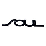 16.6x2.9cm KIA SOUL Metal Car Rear Sticker Letter Trunk Emblem Badge Decal