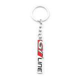 Peugeot GT Line Logo Metal Car Key Rings Keychain Pendant