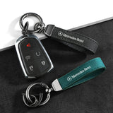 Mercedes Benz Logo Metal Suede Car KeyChain