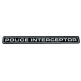 Ford Police Interceptor Acrylic Car Rear Sticker Auto Body Side Emblem Badge Decal