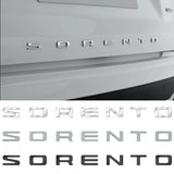 KIA Sorento ABS Letter Car Rear Sticker Decal Auto Front Hood Emblem Badge