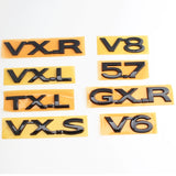 Car Trunk Emblem Sticker for Toyota V6 V8 5.7 GXR VXR TXL VXL VXS GXRi VXRi Letter Land Cruiser Prado Decal Accessories