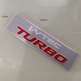 Car Body Sticker for Honda Fit Jazz City Civic Inspire Jade Accord HRV CRV Odyssey Crosstour Ivtec Mugen Side Badge Decoration