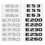 Mercedes Benz E53 E55 E63 E200 E220 E230 E250 E260 ABS Car Rear Sticker