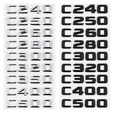 Mercedes Benz C240 C250 C260 C280 C300 C320 C350 C400 C500 Car Rear Stickers Decals Badge