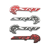2pcs Dodge SRT Metal Car Rear Sticker Auto Body Emblem Badge Decal