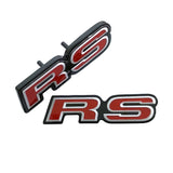 ABS Car Front Grille Rear Trunk Emblem Badge Sticker for RS SI Logo Odyssey CRV Jazz Pilot Civic 10th Accord City Crosstour