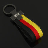 Volkswagen VW R Nylon Webbing Car Keychain Pendant Key Chain Holder