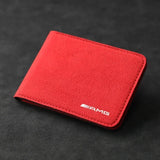 1pcs AMG Car Suede Driver License Holder Cover for Mercedes Benz W203 W204 W205 W211 W212 W213 W218 W463 W210