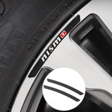 4pcs/set 9cm Nissan Nismo Aluminum Alloy Car Wheel Rim Tyre Sticker