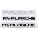 Chevrolet AVALANCHE Letter Logo ABS Car Rear Sticker Trunk Emblem Badge Decal