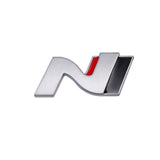 Hyundai N Logo Metal Car Rear Sticker Trunk Emblem Badge Decal