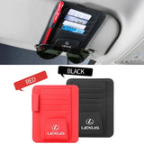 Car Sun Visor Sunglasses Storage Bag Card Case for Lexus