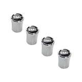 4pcs/set GMC Logo Car Air Valve Stem Caps Auto Tyre Valve Covers with Wrench