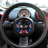 1pc Epoxy 3D Badge Decal Car Steering Wheel Emblem Sticker Decoration for MINI Cooper