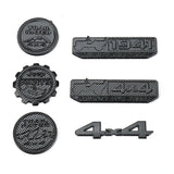 Jeep TRAIL RATED 4X4 1941 Metal Carbon Fiber Car Body Fender Side Sticker Decal Trunk Emblem Badge